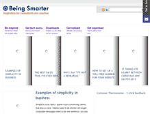 Tablet Screenshot of being-smarter.com